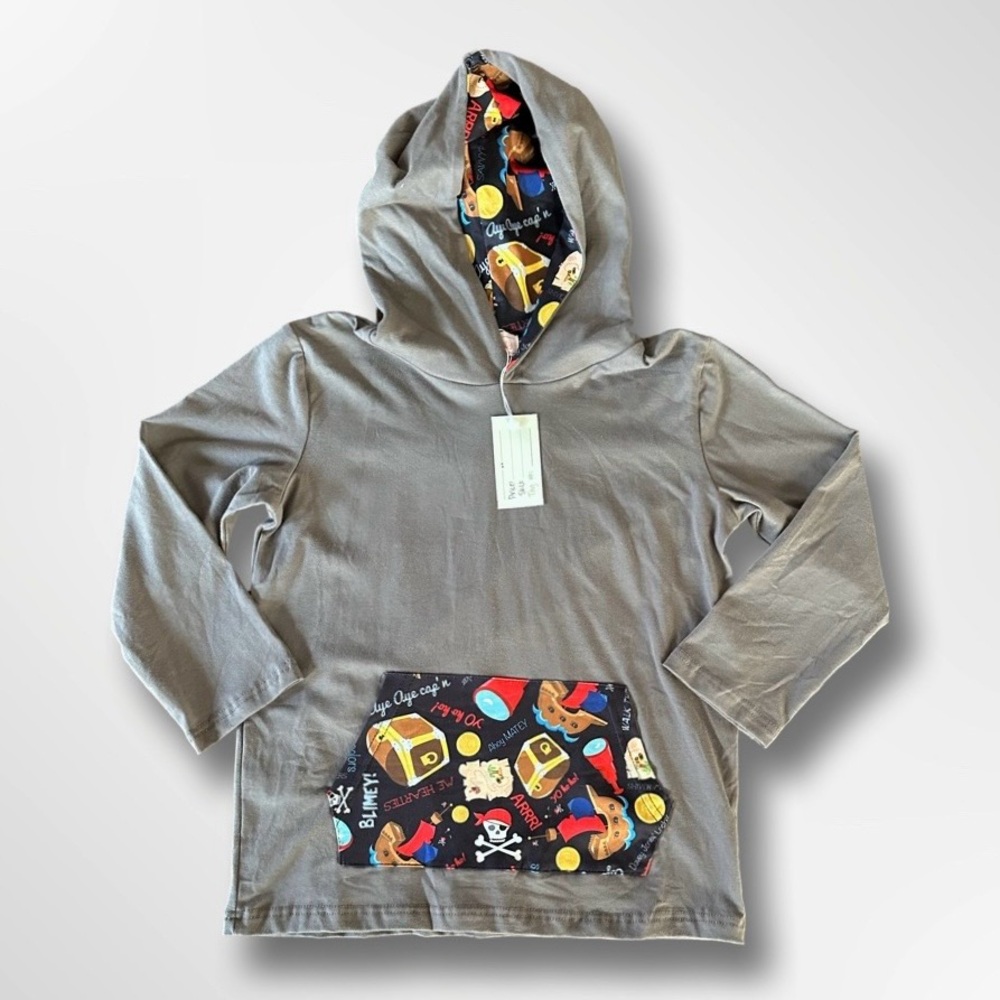 Pete + Lucy Gray Pirate Hoodie